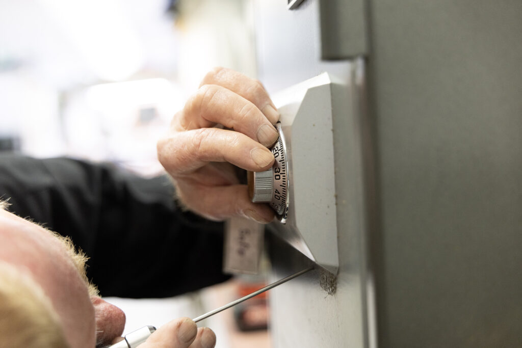 A locksmith servicing a property in Beaverton, OR.